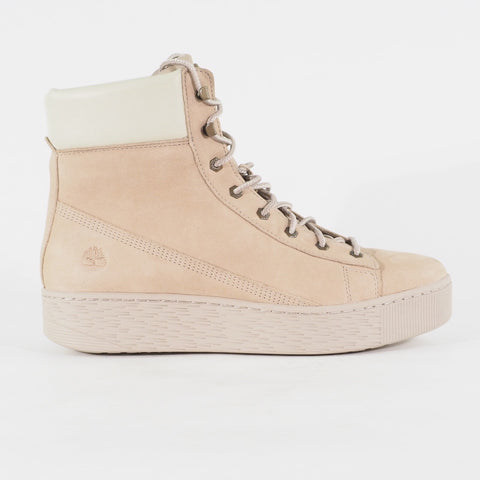Womens Timberland Marblesea A21NC Beige Leather Lace Up Casual Walking Boots
