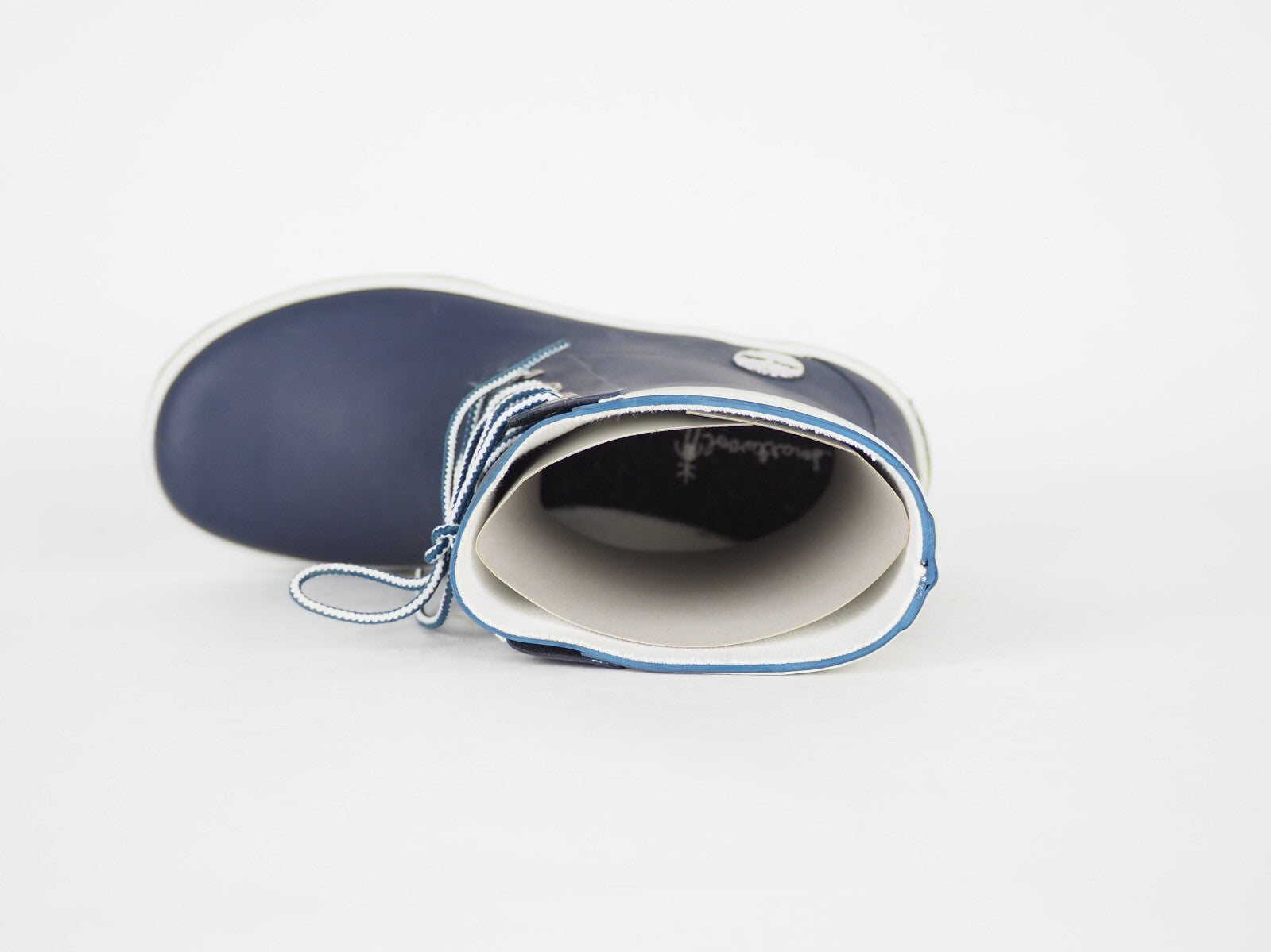 Boys Girls Timberland Classic Rain 81923 Navy Wellingtons Lace Up Rain Wellies