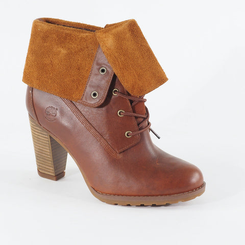 Womens Timberland 8621A Stratham Heights Waterproof Tan Casual Folded Boots