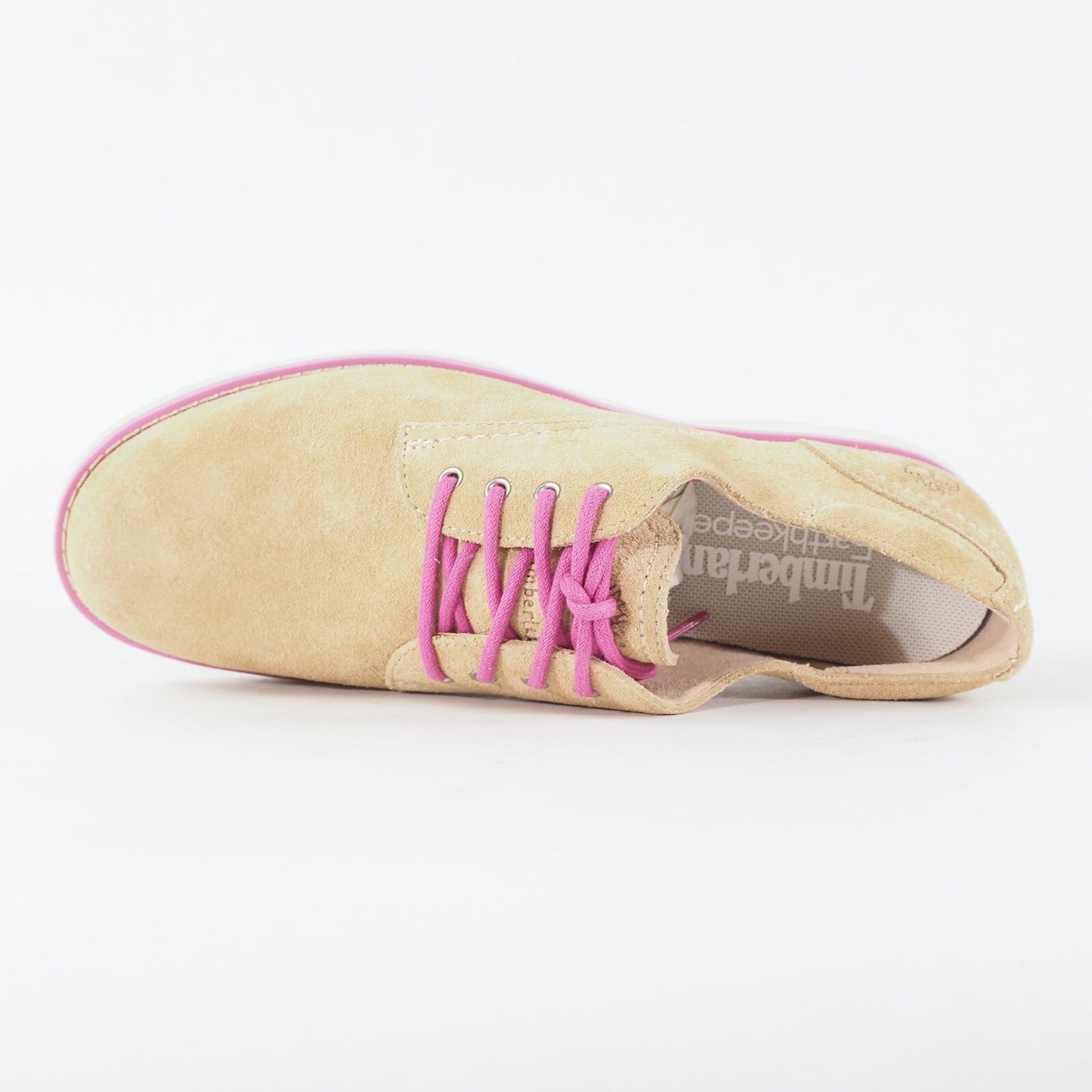 Womens Timberland EK Millway Ox 8817A Tan Leather Lace Up Low Top Casual Shoes