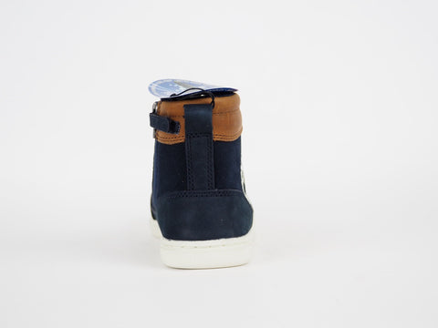 Infants Timberland Metrowest 1586A Black Leather Side Zip Casual Boys Trainers