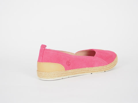 Womens Timberland EK Casco Bay 8841R Hot Pink Suede Slip On Casual Pumps Shoes