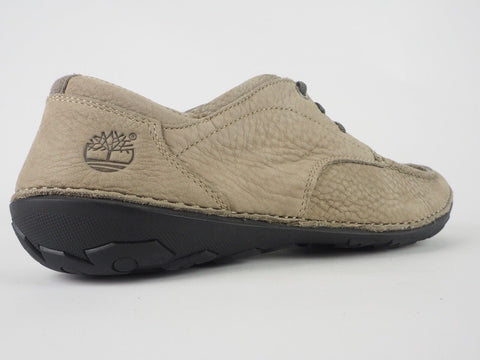 Mens Timberland EK Drum MOC Toe Oxford 5931R Taupe Grey Leather Lace Up Shoes