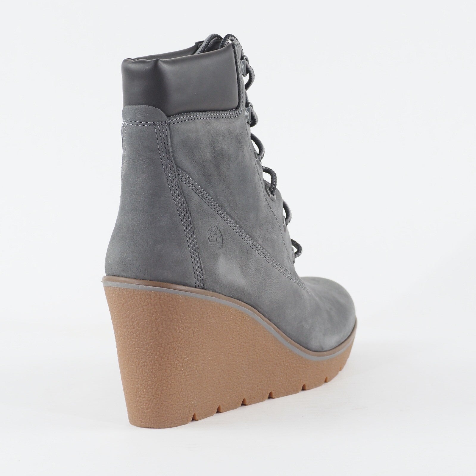 Womens Timberland Paris Height 6inch A23Z2 Grey Leather Lace Up Casual Boots