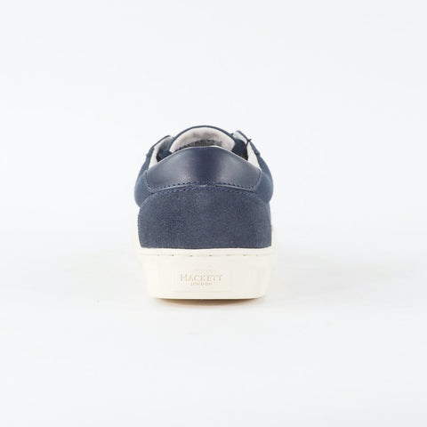 Mens Hackett London Cranfield HMS20572 595 Navy Canvas Lace Low Top Casual Shoes