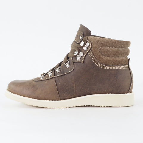 Womens Timberland Brattle Hiker 3354R Dark Olive Leather Lace Up Casual Boots