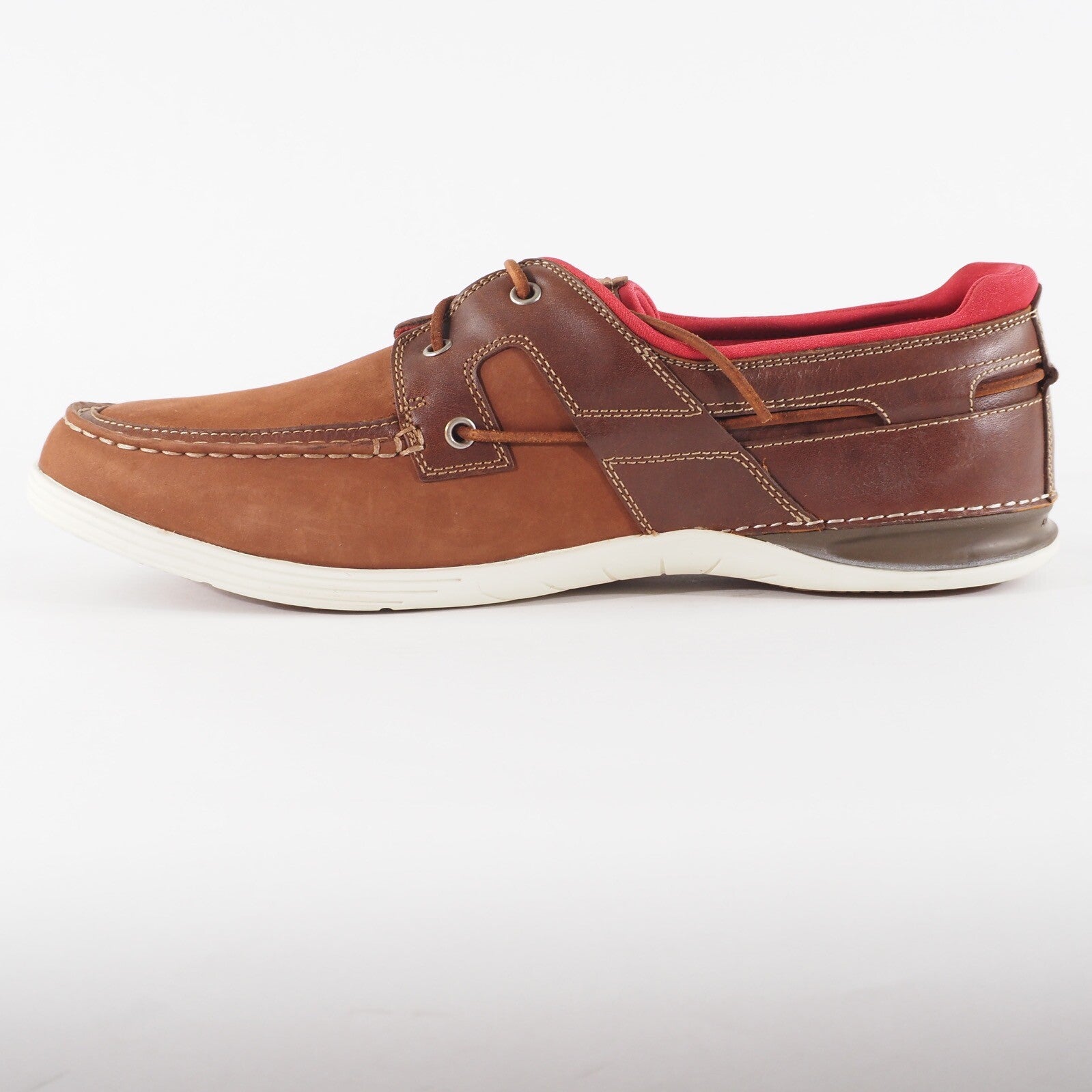 Mens Timberland Earthkeepers 2 Eye 5463A Tan Leather Lace Up Casual Boat Shoes