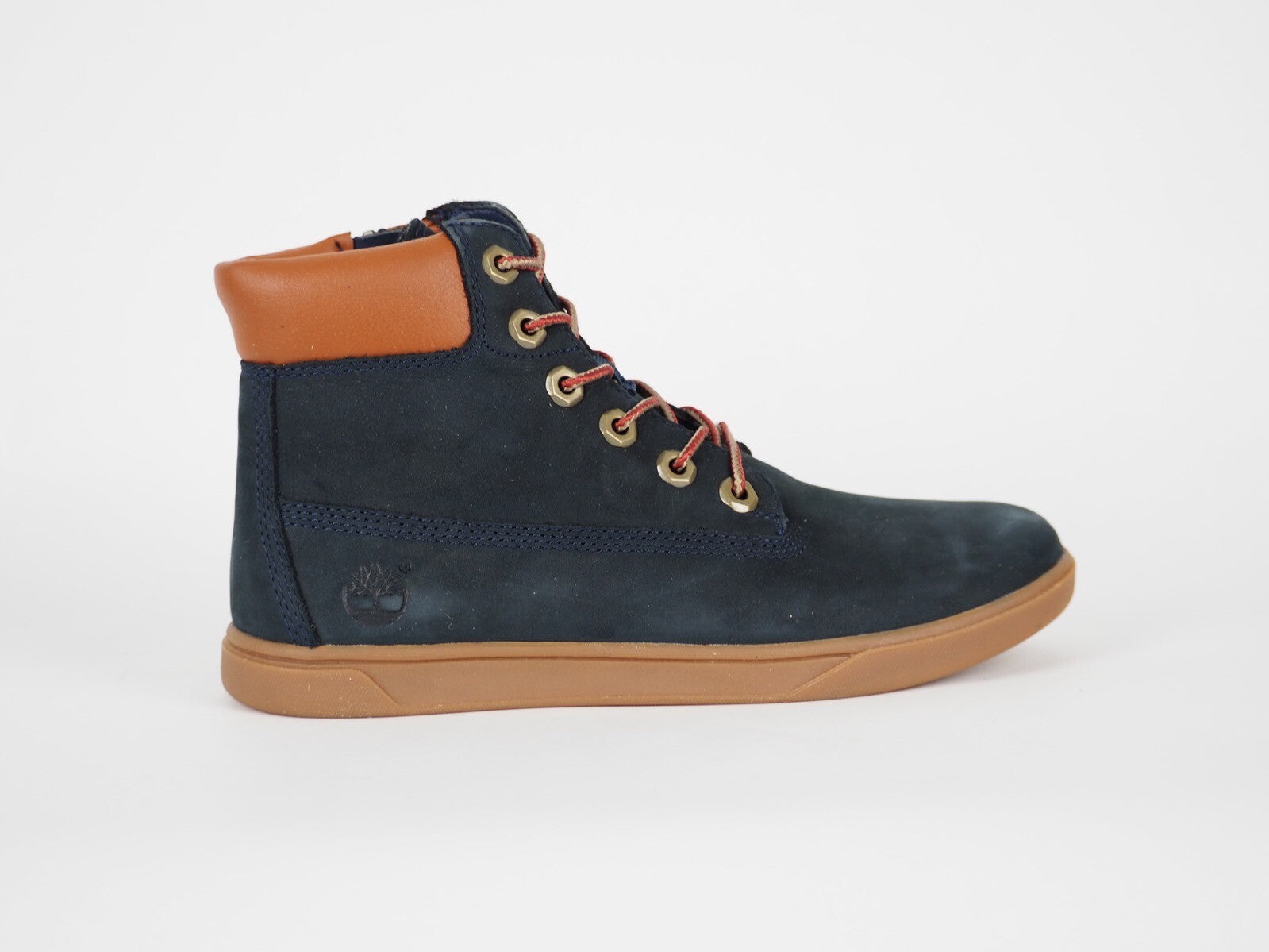 Boys Timberland Classic Groveton 6 In A161T Blue Leather Trainers Chukka Boots