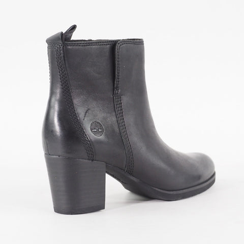 Womens Timberland Eleonor Street A1PZ5 Black Leather Zip Up Bootie 