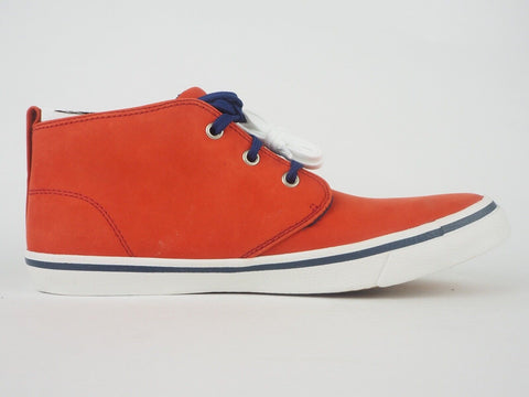 Mens Timberland EK Hookset Camp Chukka 5719R Red Leather Lace Up Mid Trainers