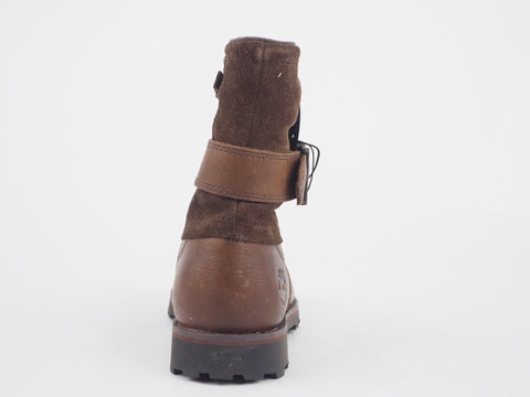 Womens Timberland Briarcliff WP A14PX Brown Leather Suede Zip Waterproof Boots