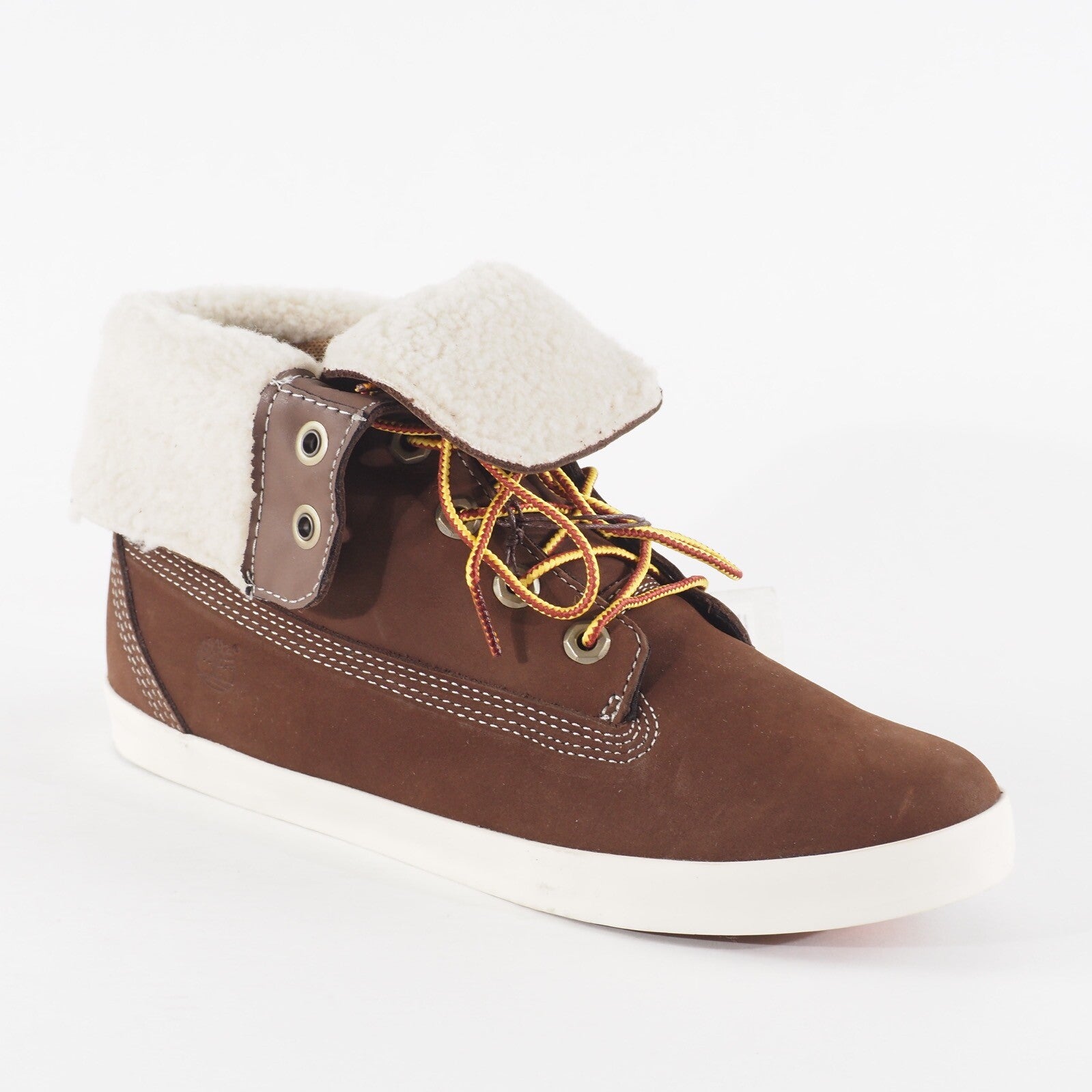 Womens Timberland Glastenbury 8646A Brown Lace Up Leather Walking Folding Boots