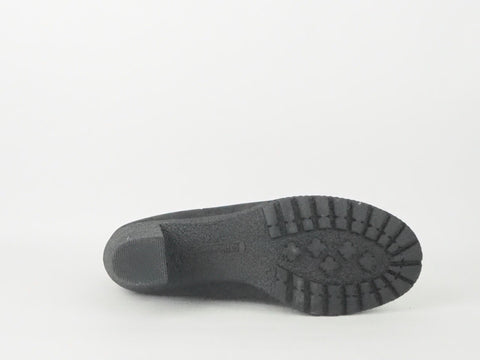 Womens Timberland Atlantic Heights Fur Collar A16CB Black Leather Boots  