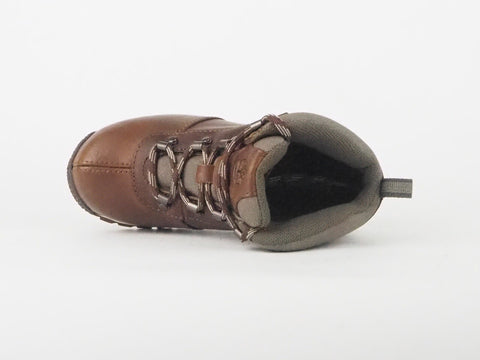 Boys Timberland Alpine Hiker A1I2E Brown Leather Lace Up Boots 