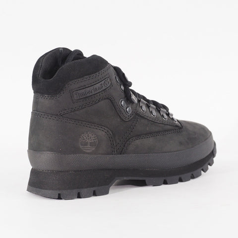 Womens Timberland Euro Hiker A17YH Black Leather Lace Up Walking Boots