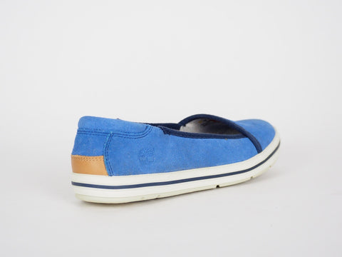 Womens Timberland EK Casco Bay 8829A Blue Leather Slip On Trainers