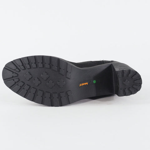 Womens Timberland Allington A22BA Black Leather Side Zip Up Casual Ankle Boots