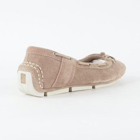 Womens Timberland Baldaci Ballerina 83396 Taupe Leather Slip On Casual Shoes
