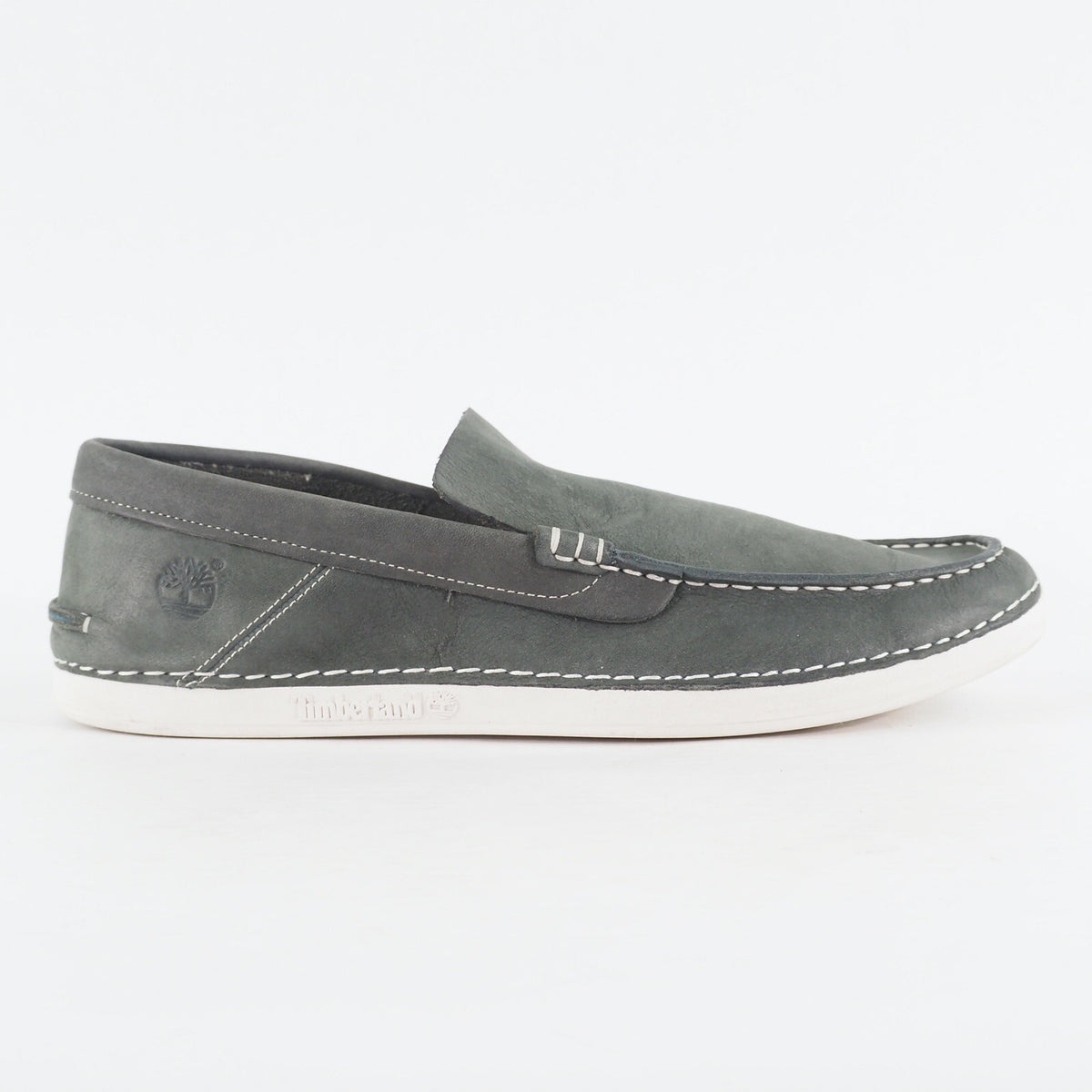Mens Timberland EK 2.0 21572 Navy Blue Nubuck Leather Slip On Casual Shoes