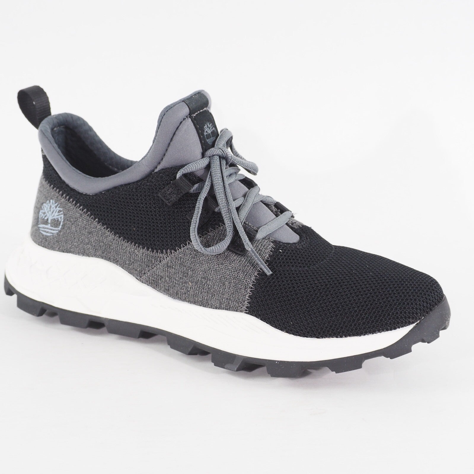 Mens Timberland Brooklyn Oxford A2HS2 Black Knit With Medium Grey Casual Trainer