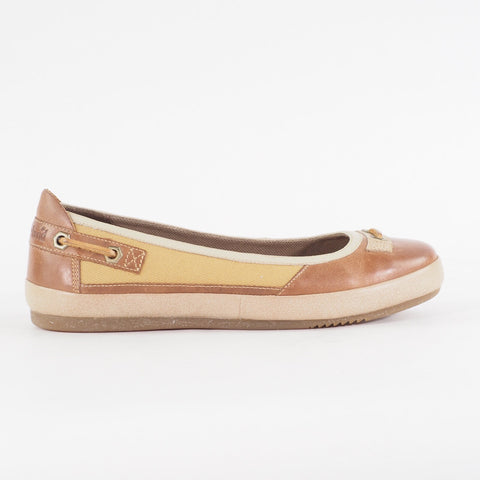 Womens Timberland Dames Vintera FTW Ballerina Ballet 16687 Leather Flat Shoes