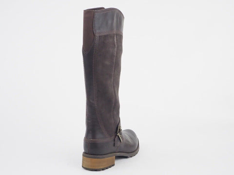 Womens Timberland Bethel 8323A Brown Suede Leather Zip Up Tall Boots