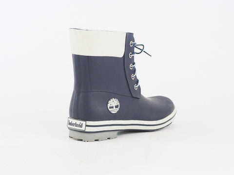 Womens Timberland Classic Rain 81923 Blue Wellingtons Lace Up Rain Wellies
