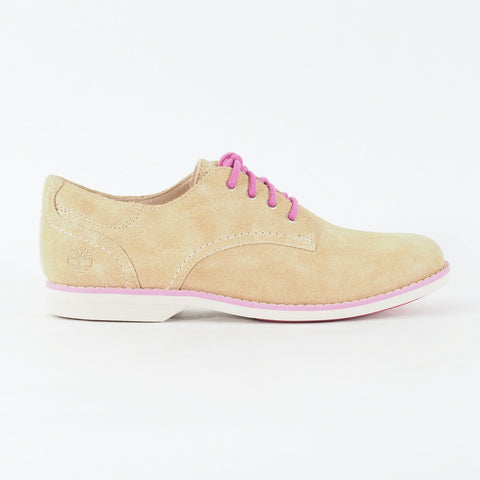 Womens Timberland EK Millway Ox 8817A Tan Leather Lace Up Low Top Casual Shoes