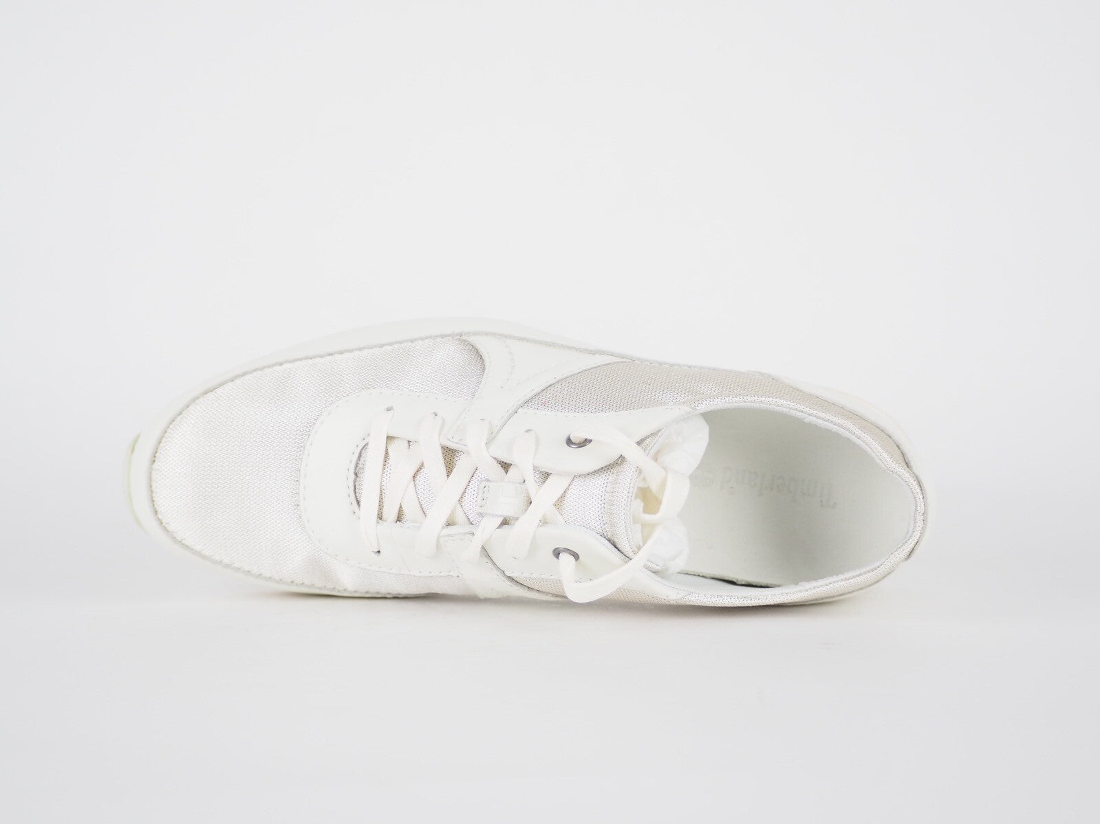Womens Timberland Killington Park 14642 Off White Leather Fabric Laced Trainers
