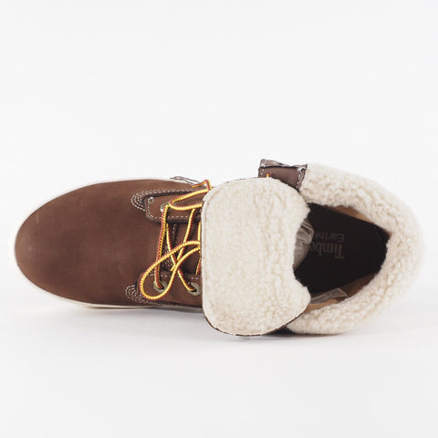 Womens Timberland Glastenbury 8646A Brown Lace Up Leather Walking Folding Boots