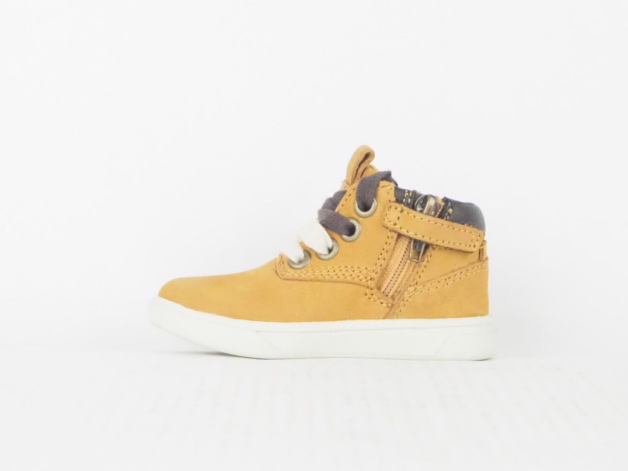 Boys Timberland Classic Premium 6 Inch 6084B Brown Leather Side Zip Boots 