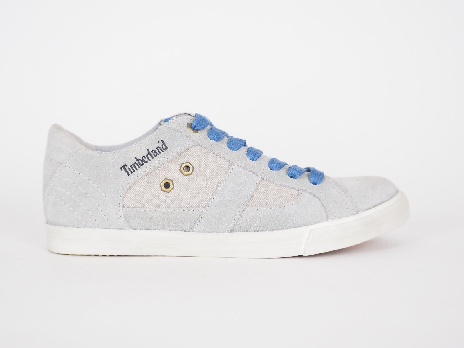 Womens Timberland EK Glastonbury 8234B Blue Suede Fabric Lace Up Trainers UK 5