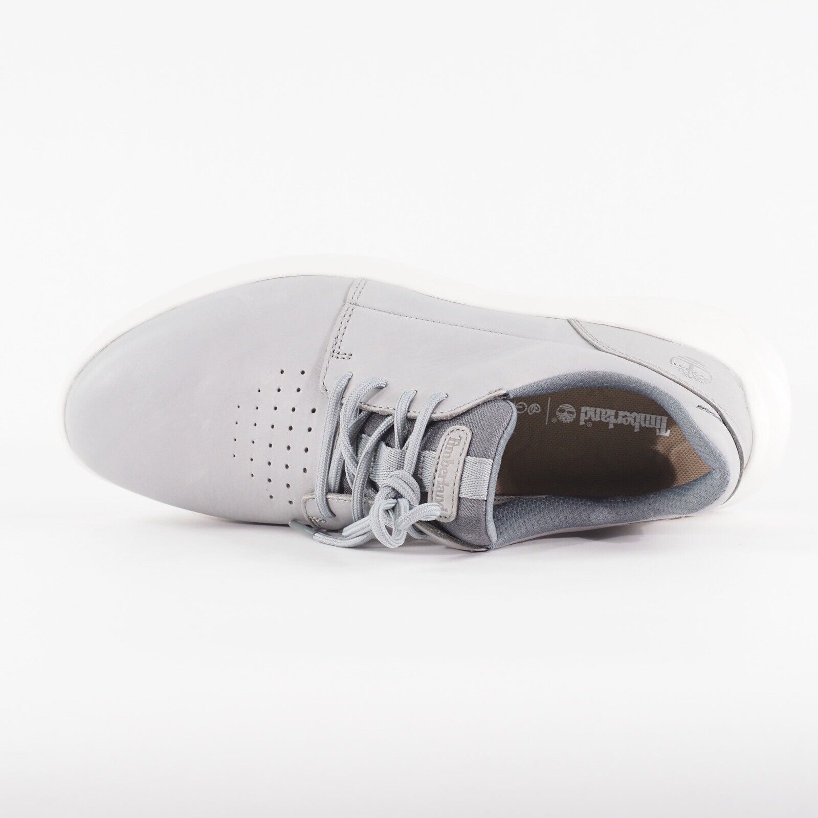 Mens Timberland Bradstreet Ultra OX A2QA1 Grey Leather Casual Lace Walking Shoes