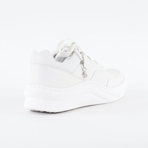 Womens Timberland Ruby Ann A2124 White Leather Lace Up Casual Sneakers