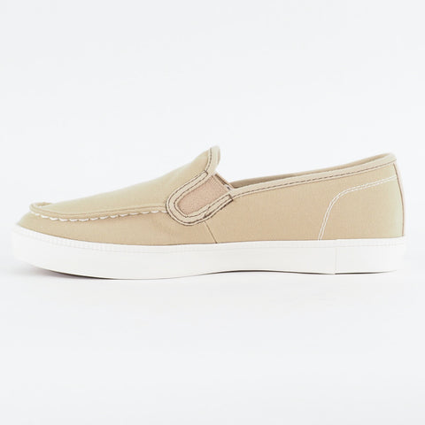 Mens Timberland Newport Bay A1567 Beige Canvas Slip On Casual Shoes