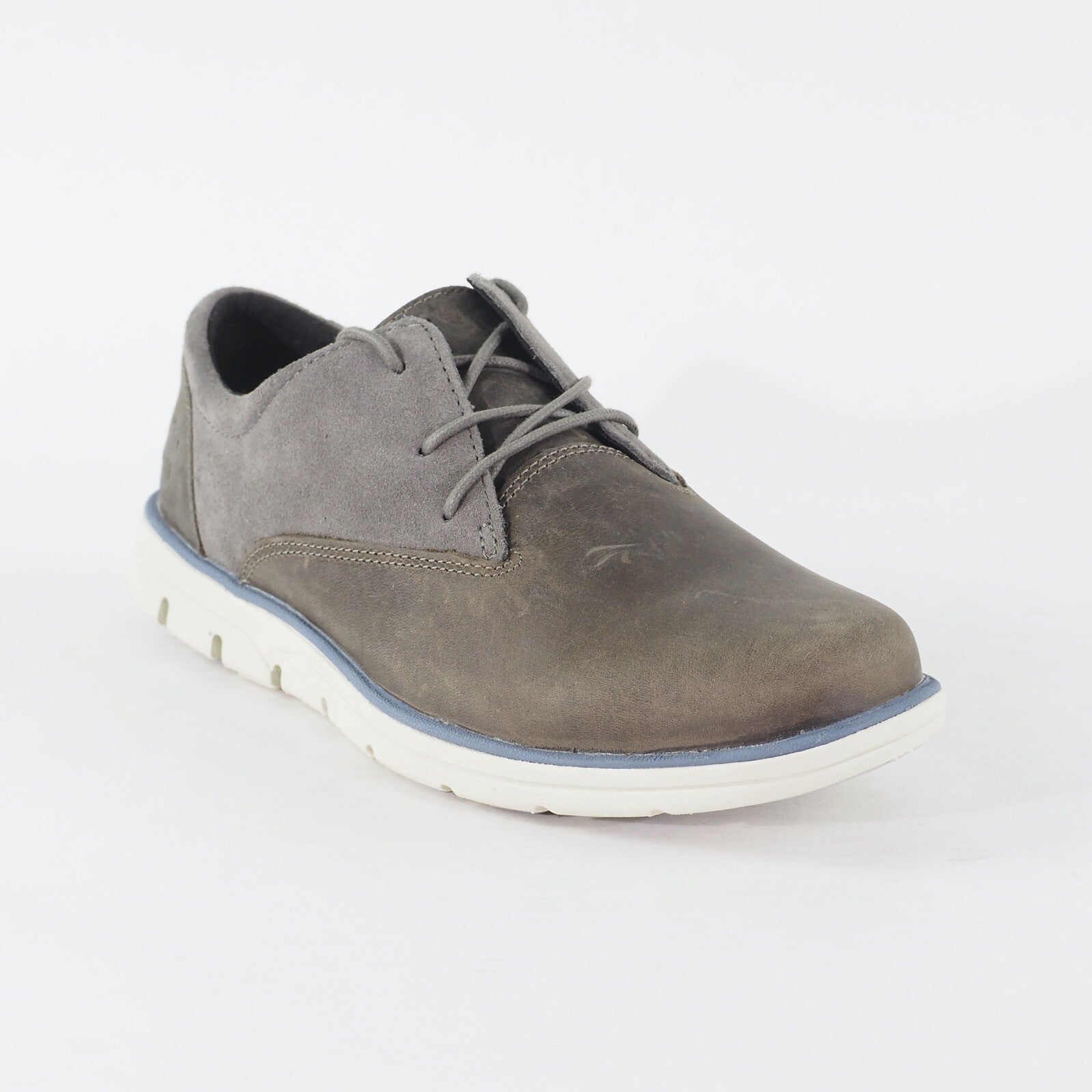 Mens Timberland Bradstreet Oxford A15QQ Dark Grey Leather Lace Up Casual Shoes