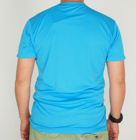 Mens Jack Wolfskin Essential 5011421 Ocean Blue Casual Short Sleeve T Shirt