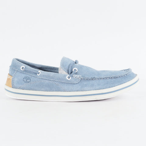 Timberland EK Cascoby 1 Eye 5235A Light Blue Lace Up Casual Boat Shoes