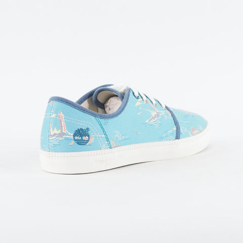 Mens Timberland Newport Bay A14WP Blue Ocean Graphic Canvas Lace Casual Trainers