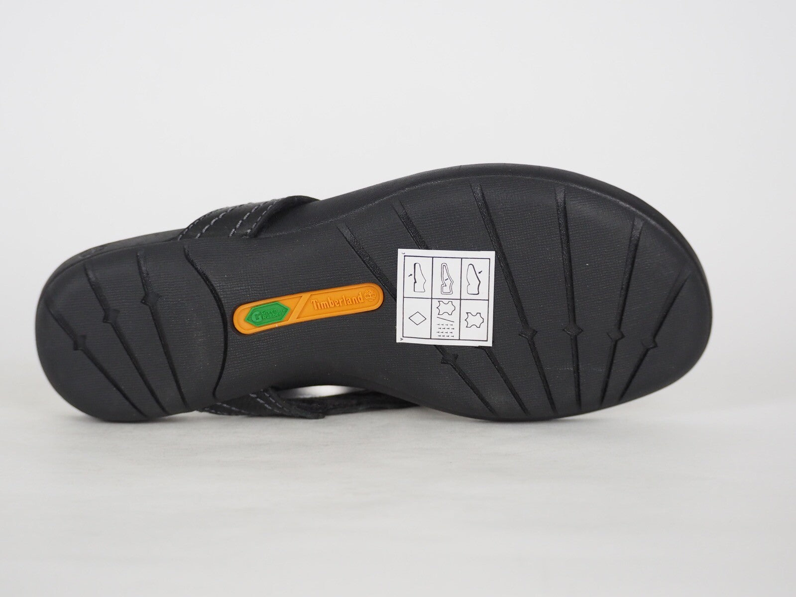 Womens Timberland EK 8108R Black Leather Sliders Casual Summer Thong Flip Flops