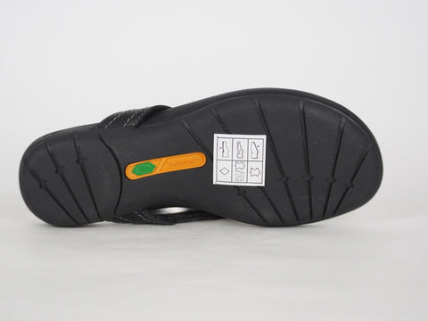 Womens Timberland EK 8108R Black Leather Sliders Casual Summer Thong Flip Flops