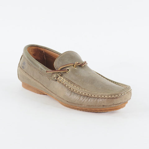 Mens Timberland EK City 1 Eye 5002R Medium Grey Leather Laced Casual Boat Shoes