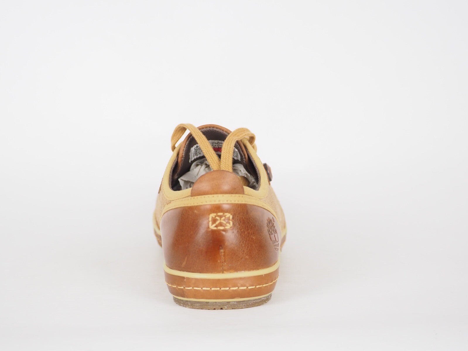 Womens Timberland Faulkner 24694 Tan Leather Lace Up Everyday Casual Shoes