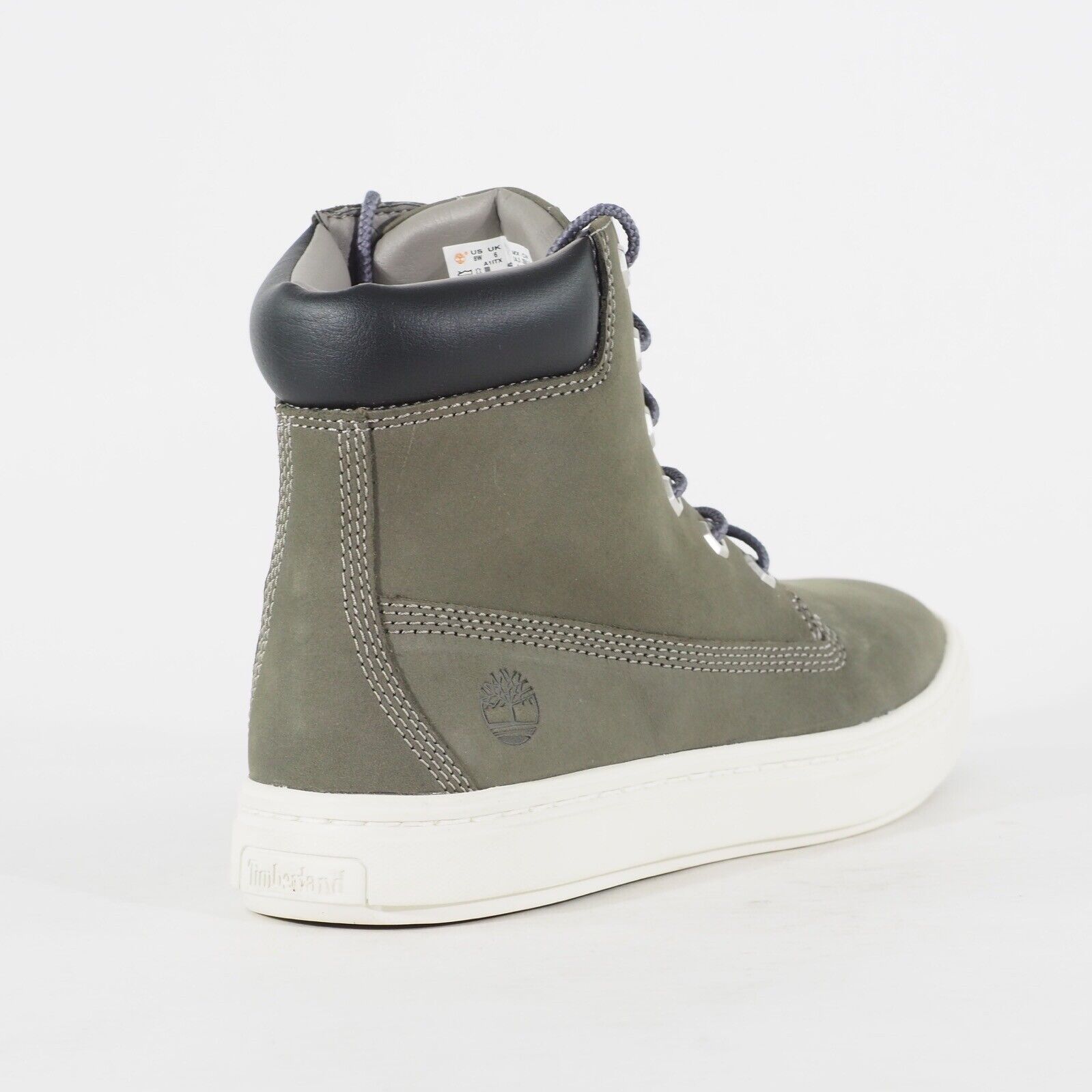 Womens Timberland Premium 6 Inch A1ITX Grey Leather Lace Casual Walking Boots