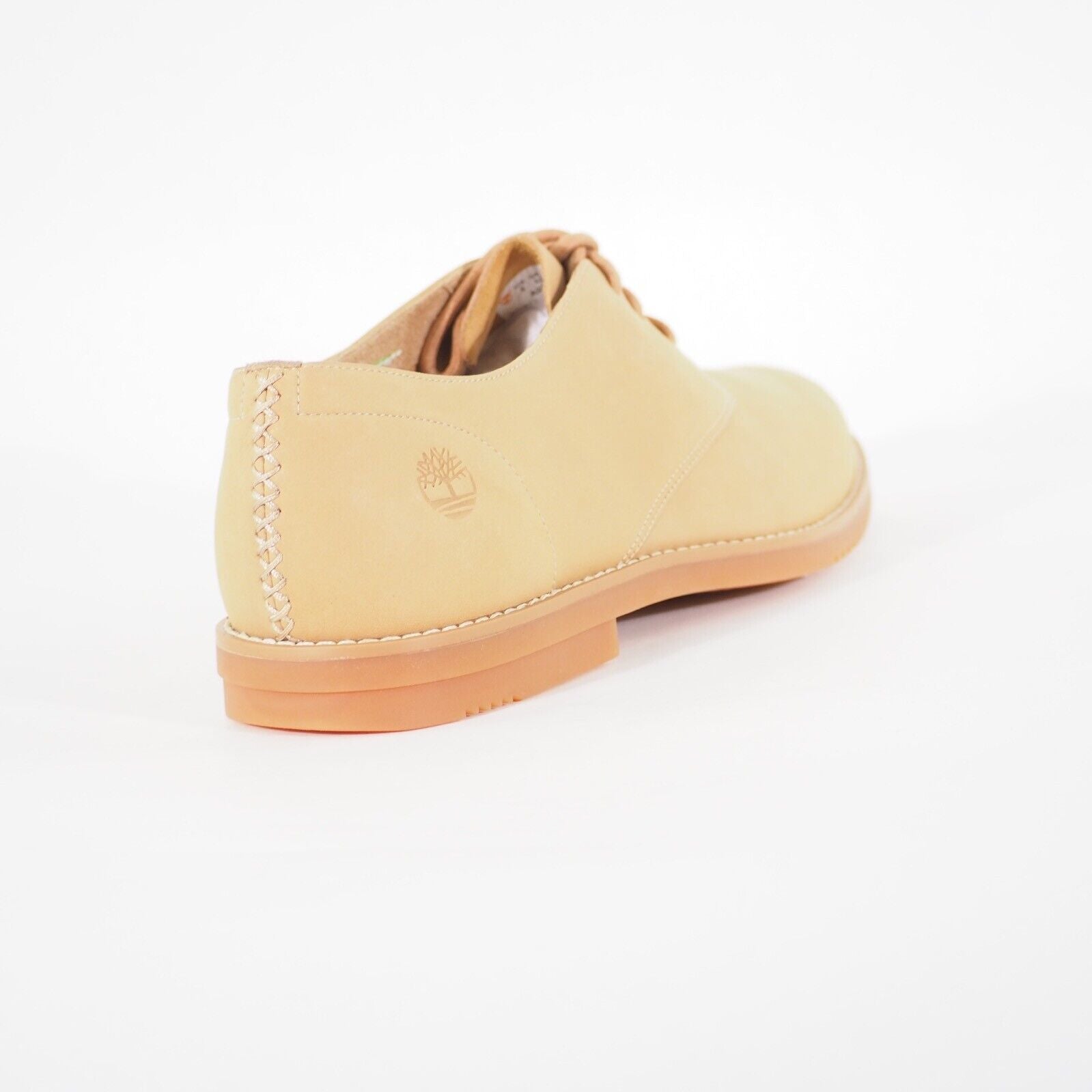 Mens Timberland York Oxford A2DZA Tan Leather Lace Up Formal Walking Shoes 