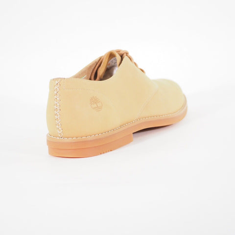 Mens Timberland York Oxford A2DZA Tan Leather Lace Up Formal Walking Shoes 