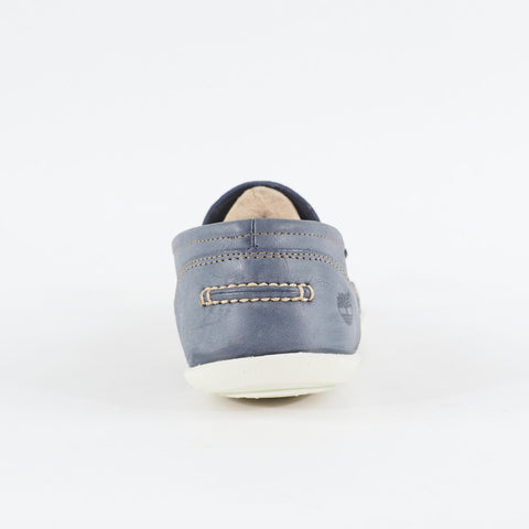 Mens Timberland Odelay Penny A13ZR Navy Blue Leather Slip On Casual Loafer Shoes