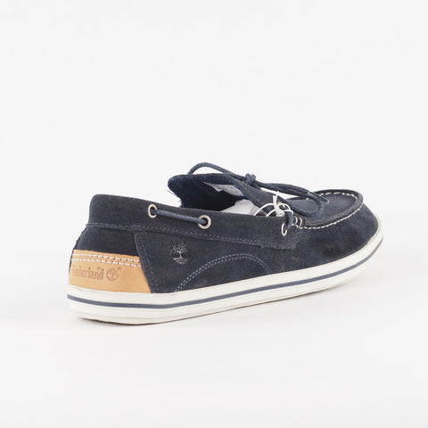 Mens Timberland Casco Bay 1 Eye 5649R Navy Casual Leather Slip On Boat Shoes
