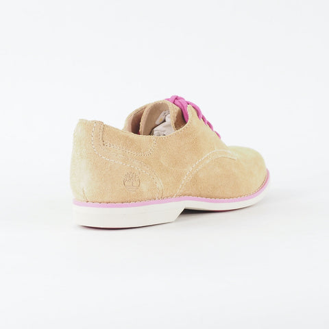 Womens Timberland EK Millway Ox 8817A Tan Leather Lace Up Low Top Casual Shoes