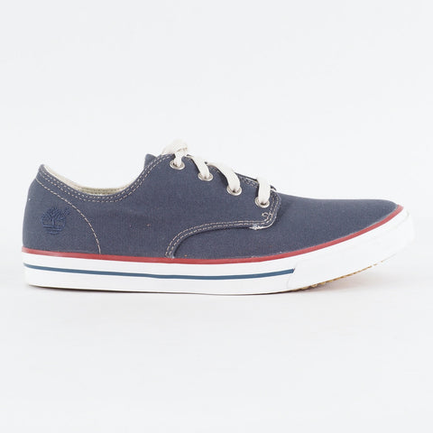 Mens Timberland EK Hook Camp 4 Eyed 5259A Navy Canvas Lace Up Low Casual Shoes